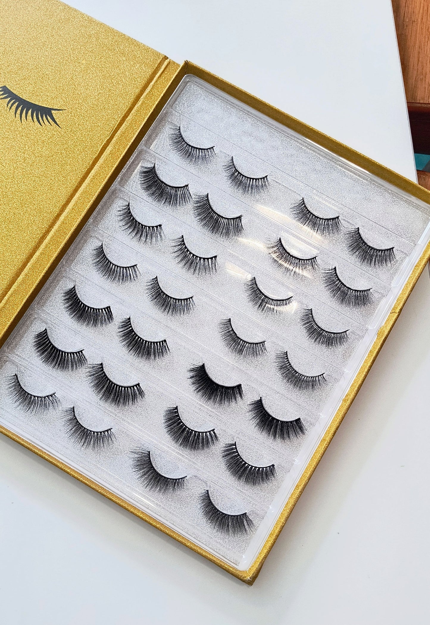 Estuche 14 pares Pestañas Mink 5D | Habibeauty