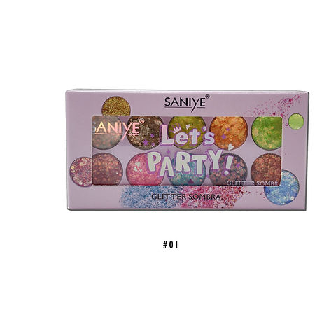 Paleta Let's Party!  Hojuelas & Glitter
| SANIYE