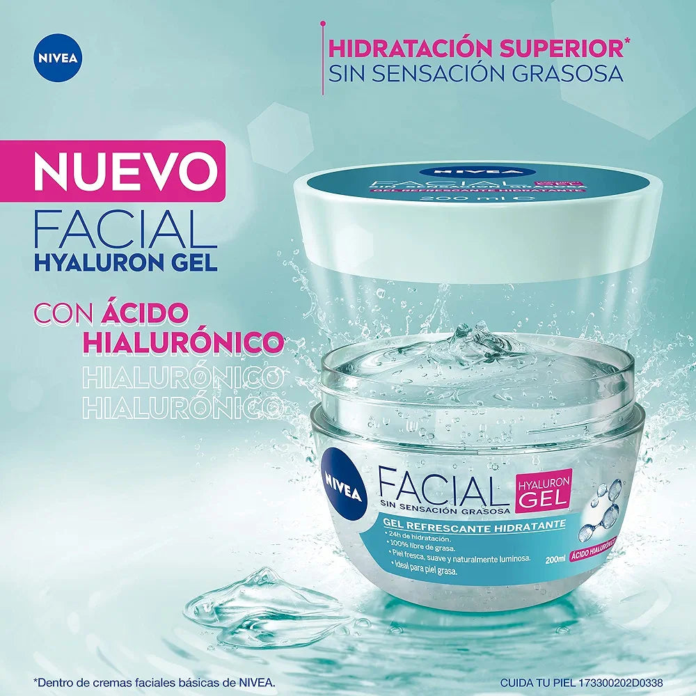 HyaluronGel Refrescante Hidratante FACIAL | Nivea