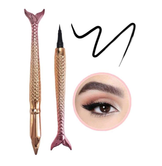 Delineador Líquido Cola de sirena Negro Larga Duración