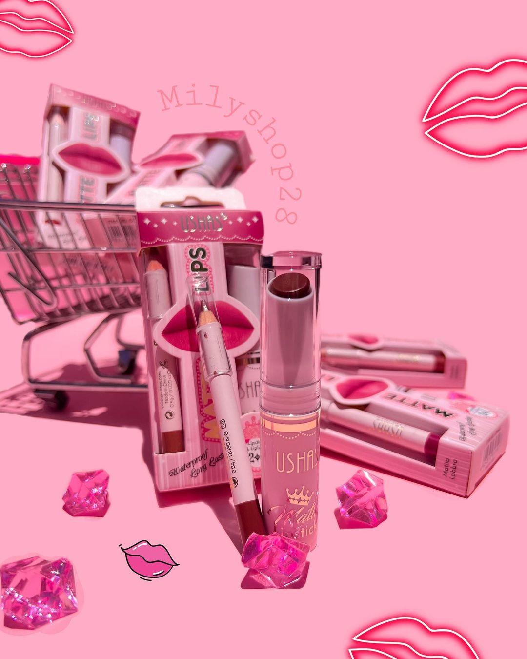 Labial Duo Matte Lips | Ushas