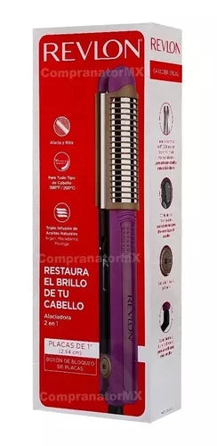 Plancha de Cabello 2 en 1 - Estilizador y Acondicionador, 1” XL (2.54 cm) | Revlon