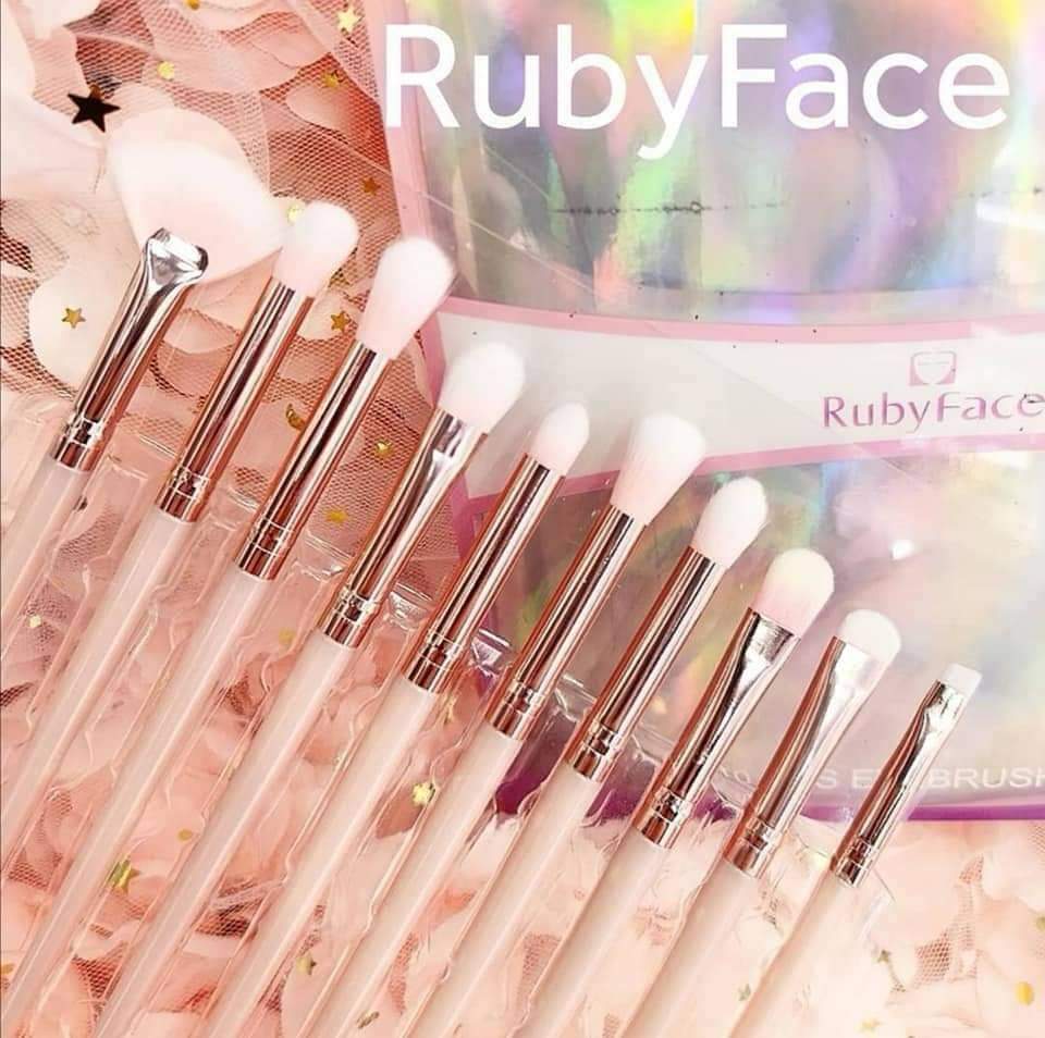 Kit Brochas para ojos (10pz) | RubyFace