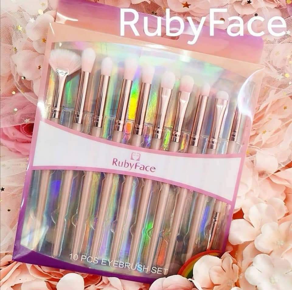 Kit Brochas para ojos (10pz) | RubyFace
