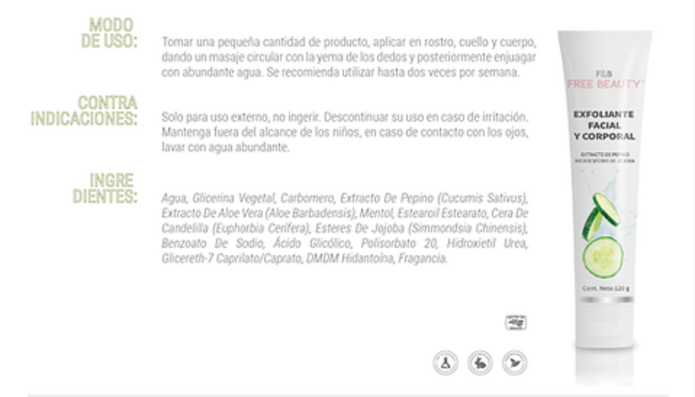 Exfoliante facial y corporal | Free Beauty