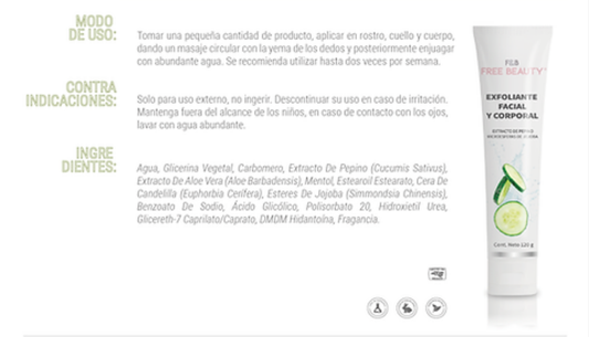 Exfoliante facial y corporal | Free Beauty