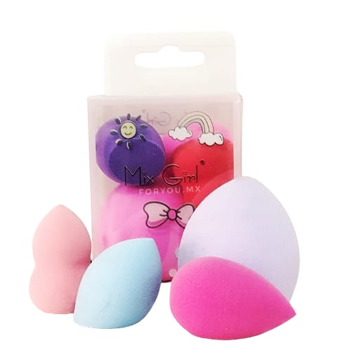 Set Mini Puffs Esponja | Mix Girl