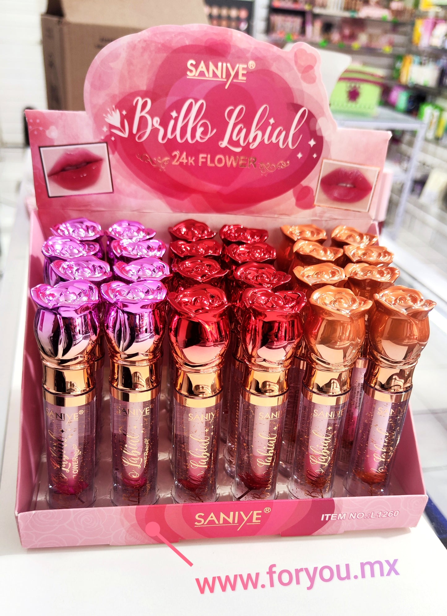 Brillo Labial Magico 24K Flower | SANIYE