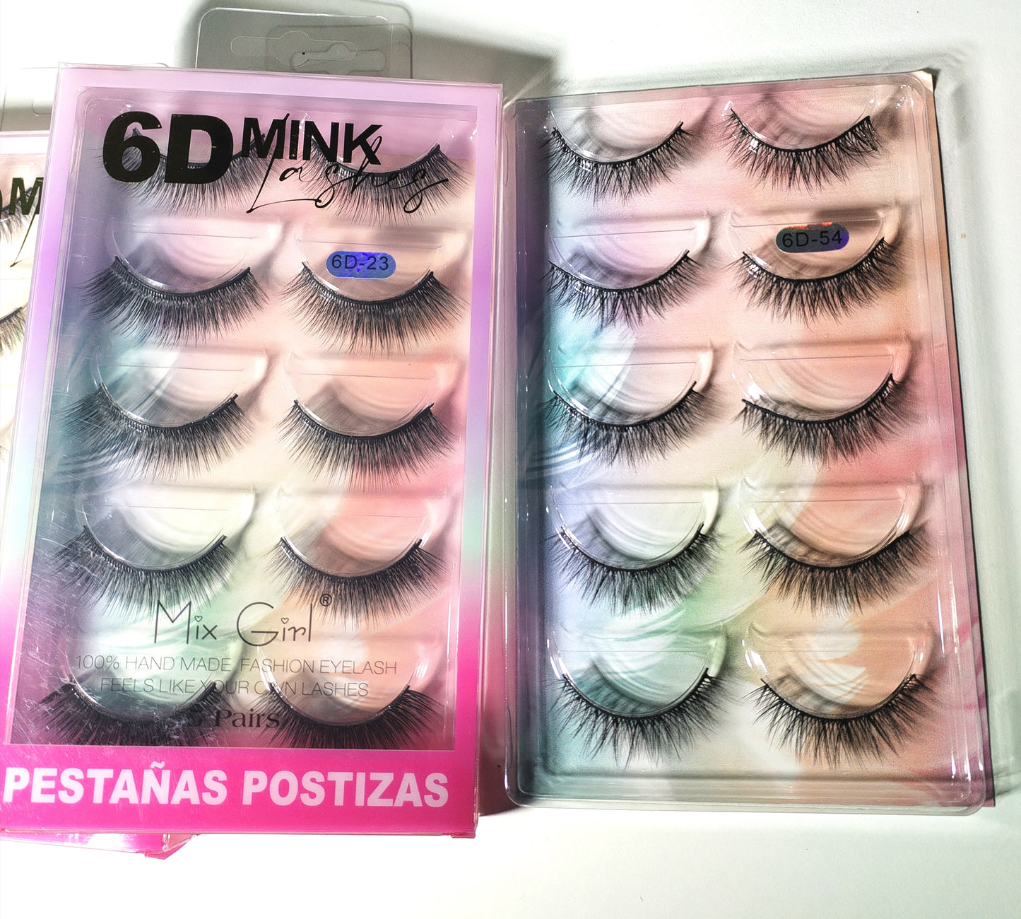 Paquete de 5 pares de Pestañas 6D Mink | Mix Girl