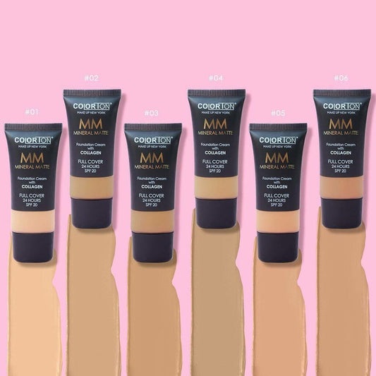 MM Base Maquillaje Alta Cobertura con Colágeno | Colorton