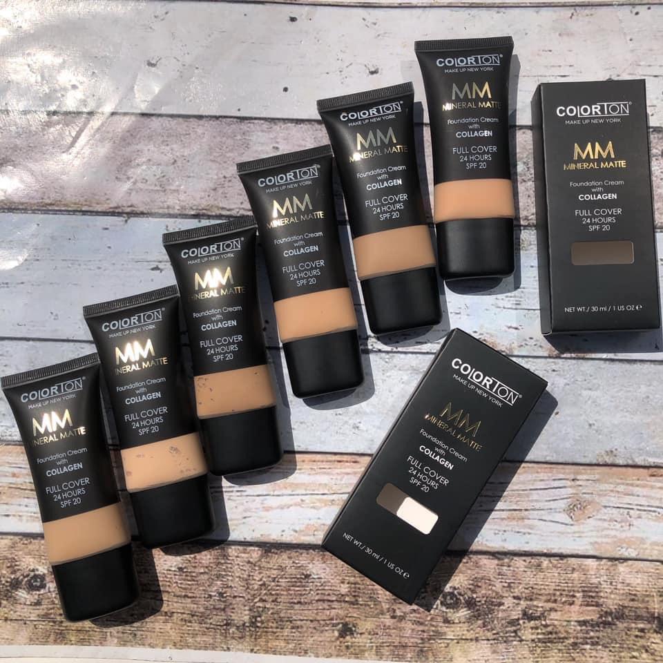 MM Base Maquillaje Alta Cobertura con Colágeno | Colorton