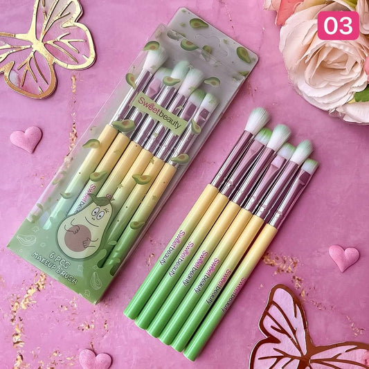 Kit Brochas Frutas (6pz) | Sweetbeauty