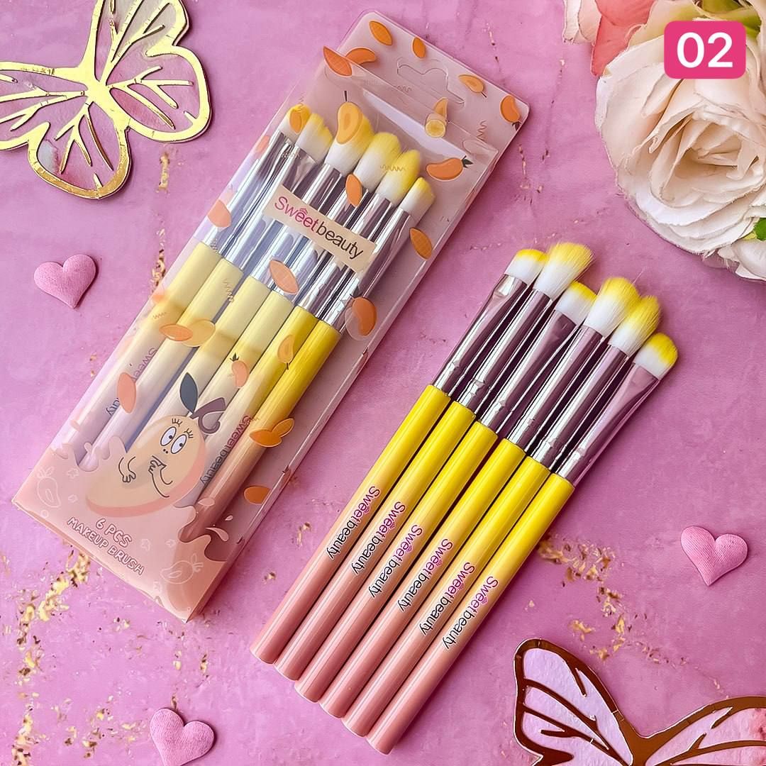 Kit Brochas Frutas (6pz) | Sweetbeauty