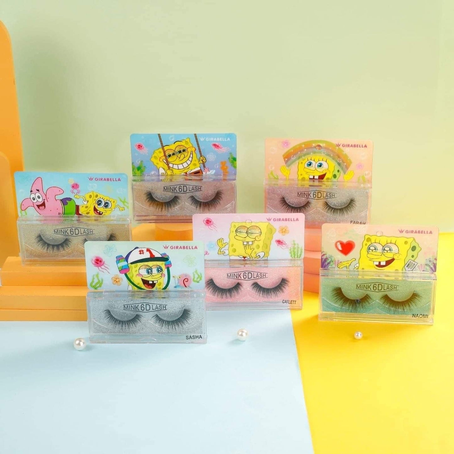 Pestañas Mink 6D Bob Esponja | Girabella