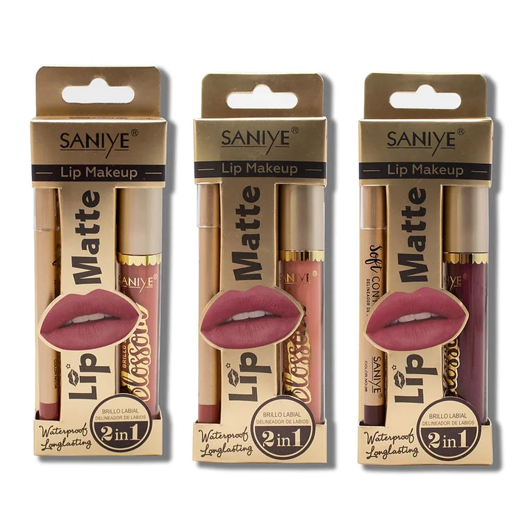 LipColor Labial Líquido & Lápiz | SANIYE