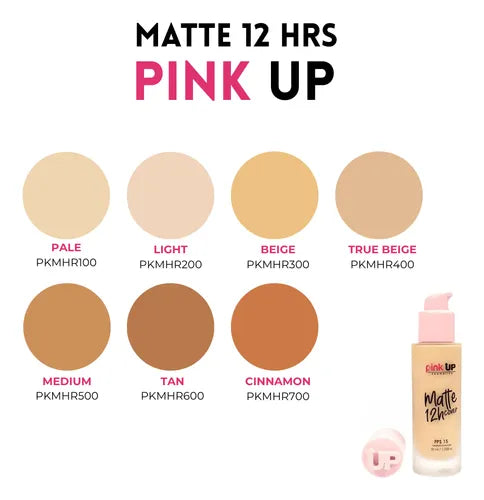 Maquillaje Líquido Matte Cover 12H | PINK UP