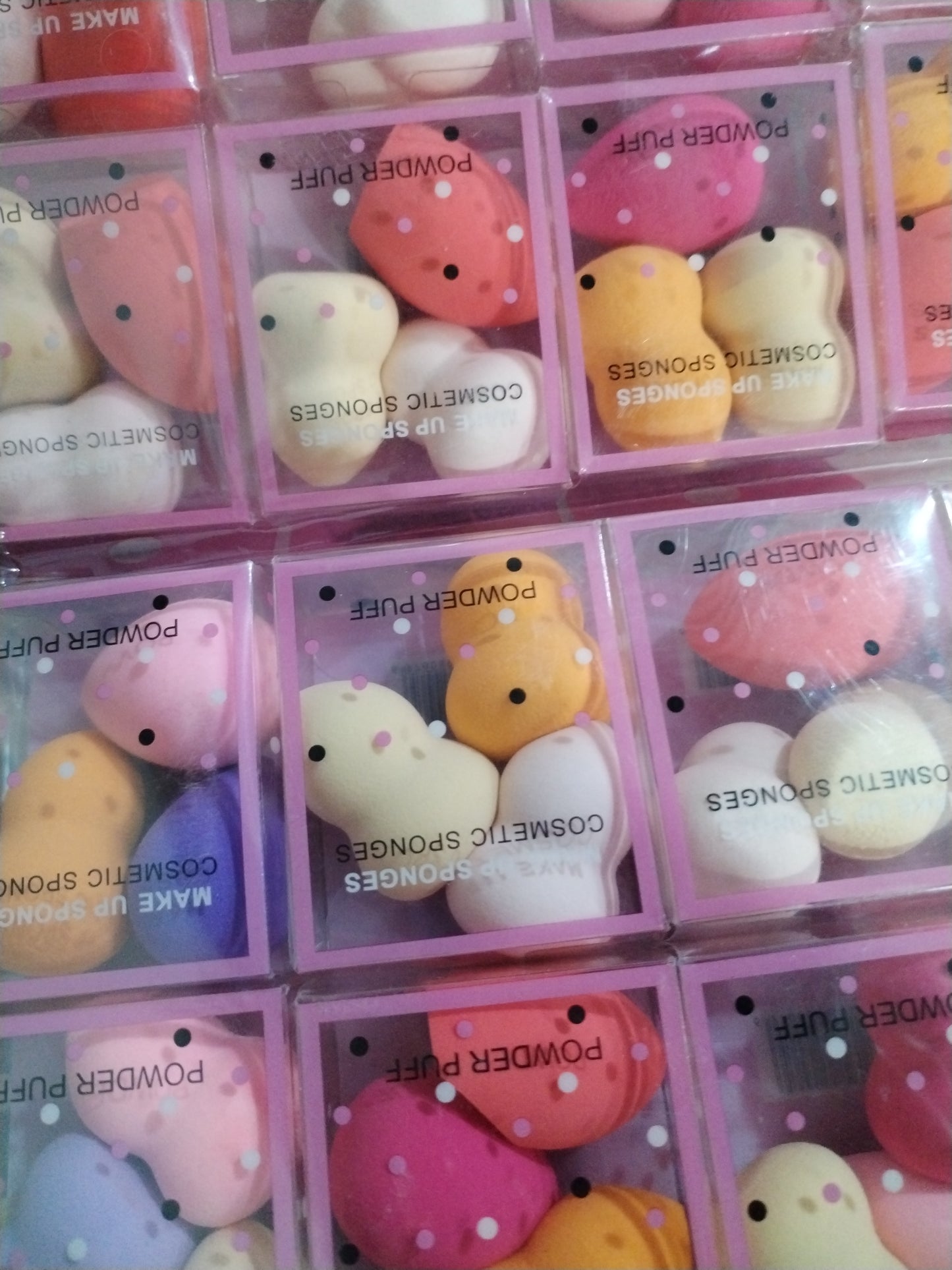 3 piezas de Mini esponjas para maquillaje