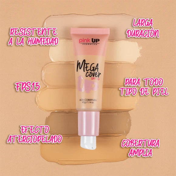 Mega Cover Alta Cobertura | Pink Up