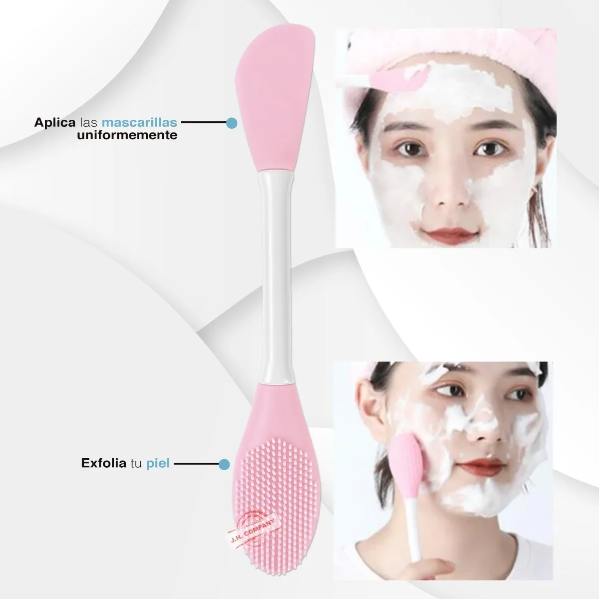 Brocha Doble Aplicador & Exfoliante | Chaojinvsheng