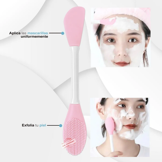 Brocha Doble Aplicador y Exfoliante