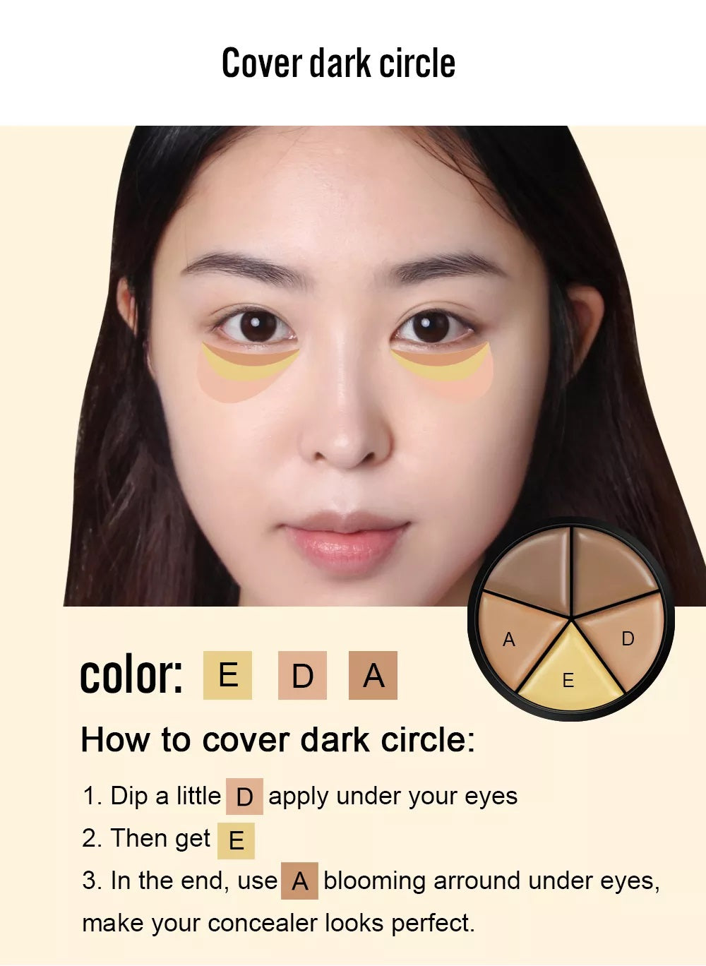 Paleta de correctores en crema 5 en 1 | SANIYE
