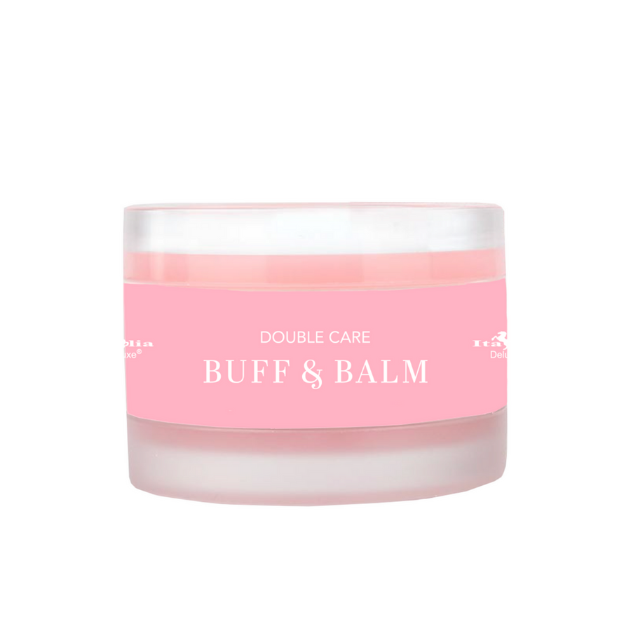 EXFOLIANTE Y BÁLSAMO DE LABIOS BUFF & BALM SUGAR SCRUB & LIP REPAIR | ITALIA DELUXE