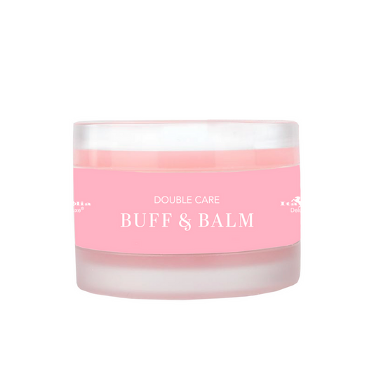 EXFOLIANTE Y BÁLSAMO DE LABIOS BUFF & BALM SUGAR SCRUB & LIP REPAIR | ITALIA DELUXE