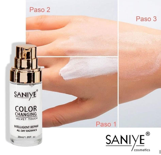 maquillaje líquido Color Changing, Velvet Touch| SANIYE