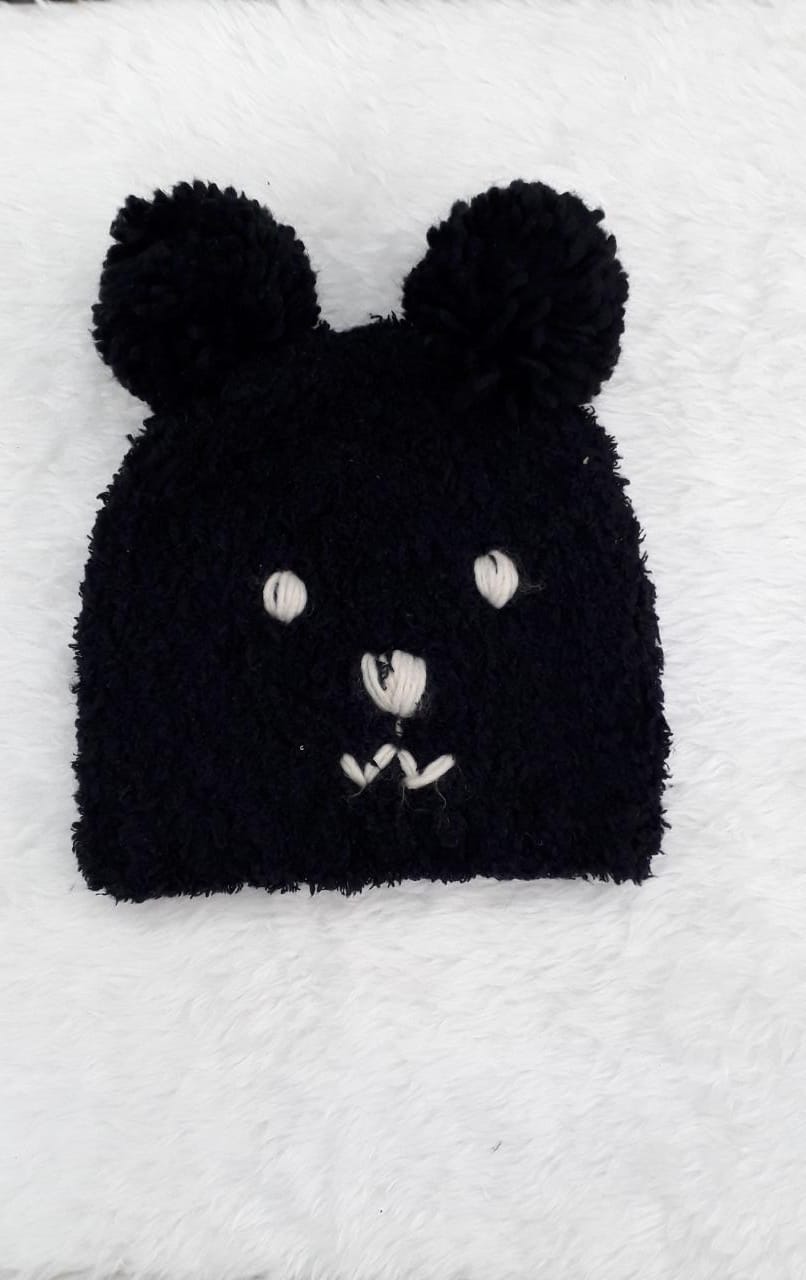 Gorro Dama Tejido Pompón Invierno