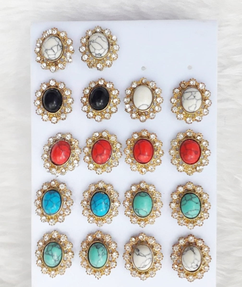 Aretes con piedras | Joyeria fina