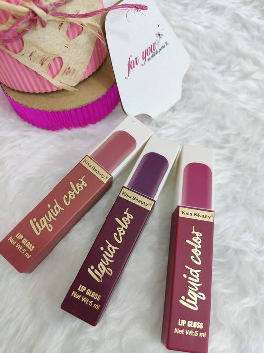 Lip Gloss LIQUID COLOR| Kiss Beauty