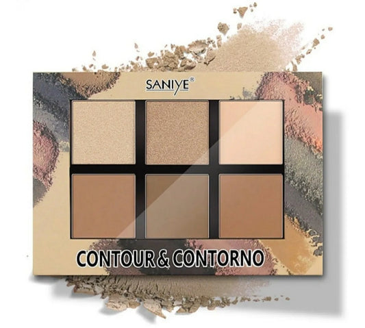 Contorno e iluminador con 6 tonos | Saniye