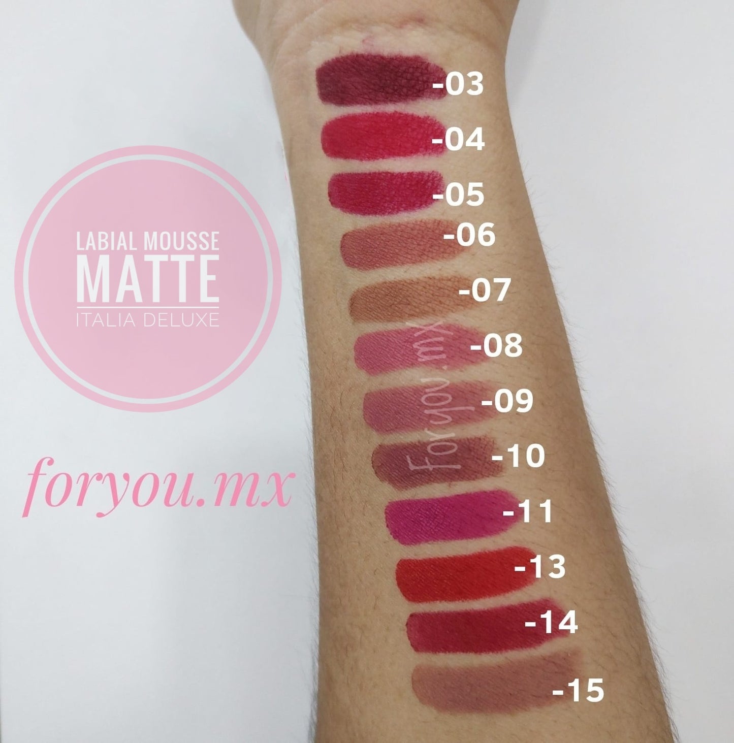 LABIAL MOUSSE MATE
| ITALIA DELUXE