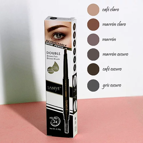 Delineador retráctil para ceja con cepillo | SANIYE