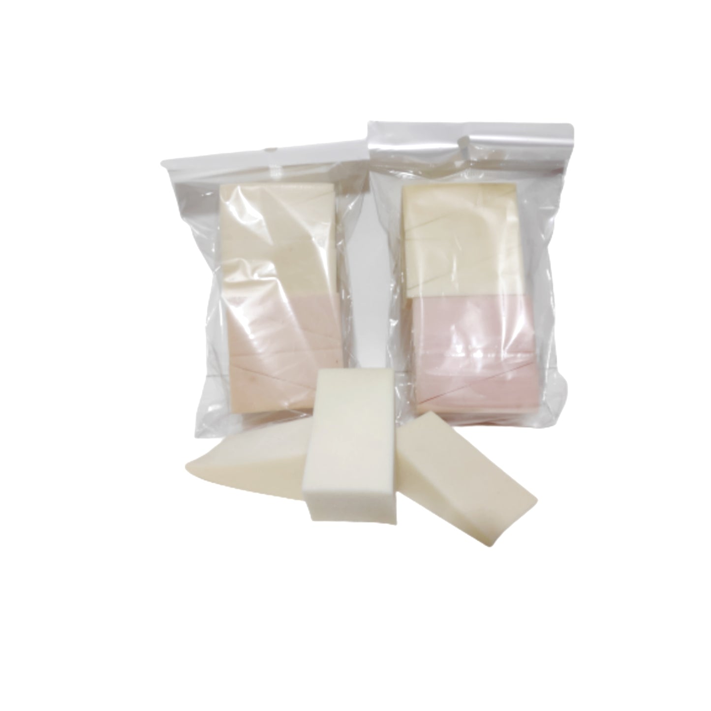 Esponja de maquillaje tipo quesito con 8 pzas