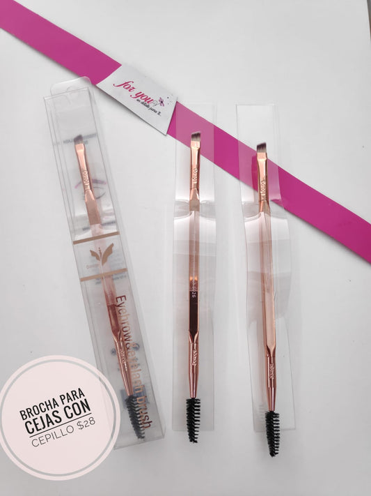 Brocha Angular con Cepillo para Ceja S026 | Daroge