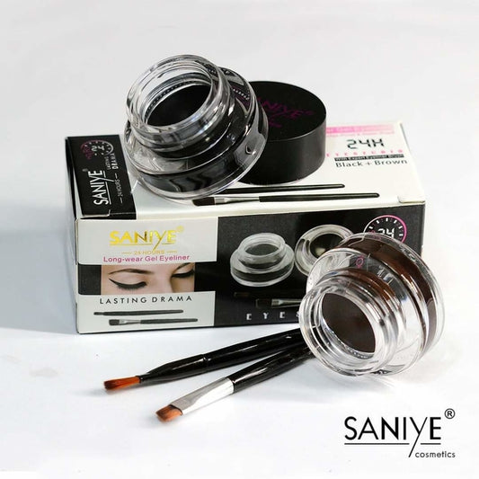Gel Delineador de ojos Negra y cafe 24H | SANIYE