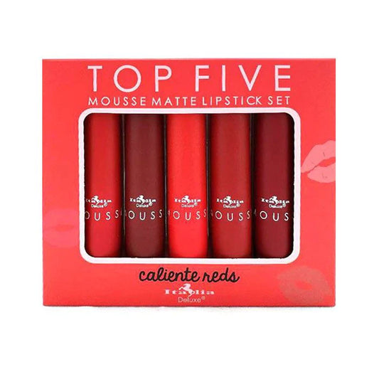Labial Mousse Matte Top Five (Caliente Reds) |  Italia Deluxe