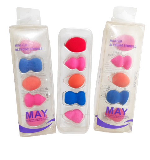 Mini Esponjas de maquillaje con 5 piezas
