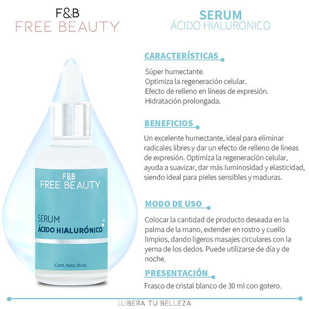 Serum Ácido Hialurónico | Free Beauty
