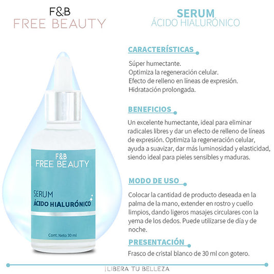 Serum Ácido Hialurónico | Free Beauty