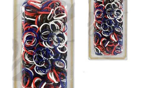 Bolsa de 250 ligas de hule para cabello