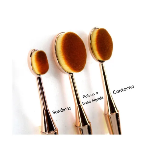 Set De Brochas Ovaladas| DAROGE