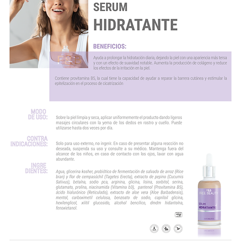 Serum Hidratante | Free Beauty