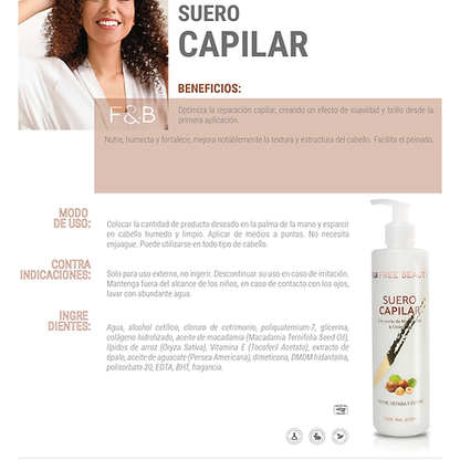 Suero Capilar  |  Free Beauty