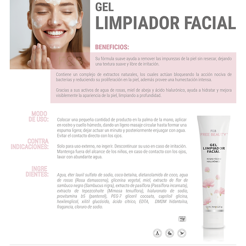 Gel Limpiador Facial |  Free Beauty