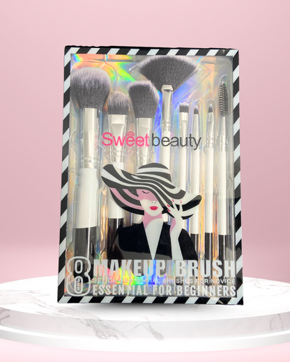 Kit Brochas para rostro (8pz) | Sweetbeauty