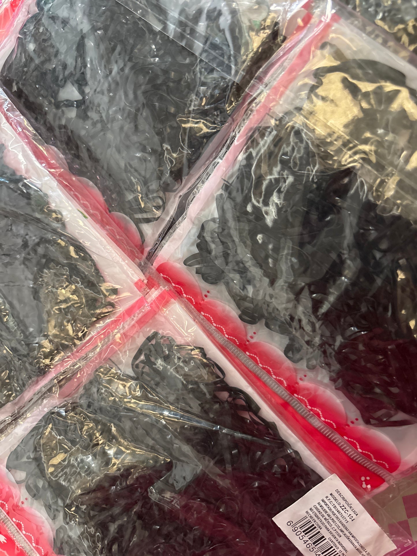 Bolsa de ligas de hule para cabello