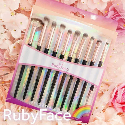 Kit Brochas para ojos   (10pz) | RubyFace