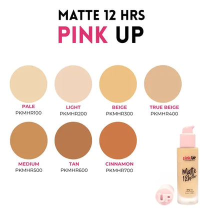 Maquillaje Líquido Matte Cover 12H | PINK UP